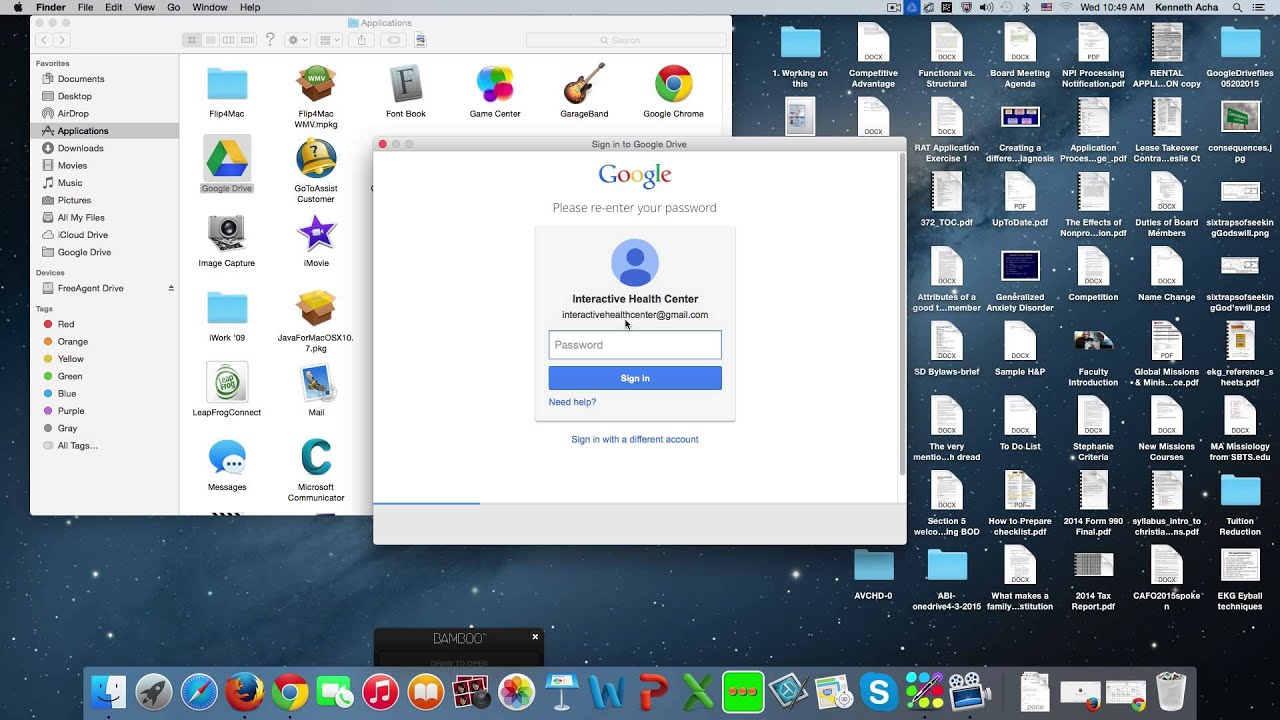 special click for google drive for mac